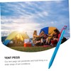 Kisangel 10pcs Adjustable Tent Stakes Tent Pegs for Camping Lightweight