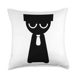 Mr. Black from Sprunky Rejoyed | Simon Funbot Jevin Raddy Throw Pillow