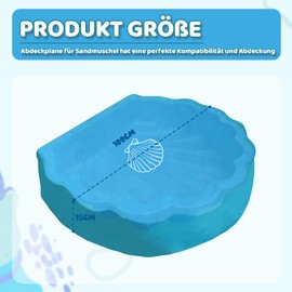 Sand Shell Cover 100 x 15 cm Cover for Sandpit Round Blue Tarpaulin for Sand Waterproof Sand Cover Sandpit Tarpaulin for Sand and Water Shells