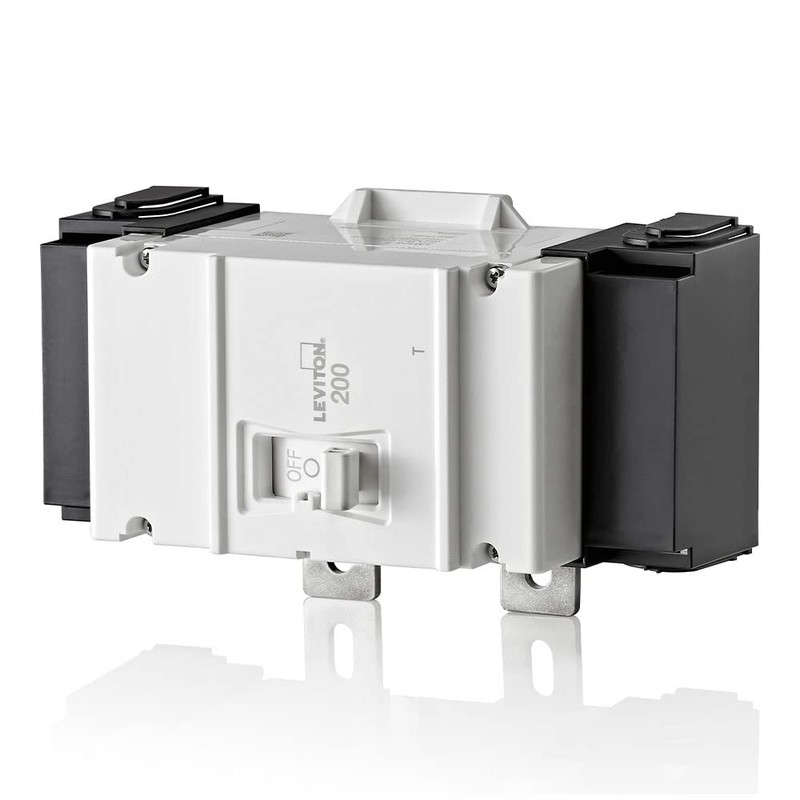 Leviton 200A 2-Pole Main Circuit Breaker, Thermal Magnetic, LM200-T, White