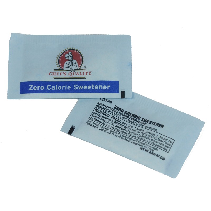 Sugar Substitute Aspartame, Zero-Calorie Sweetener, 1-gram (1000 Packets)