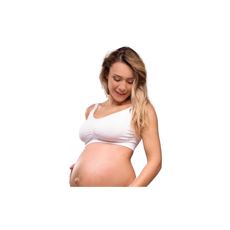 Carriwell Original Seamless Pregnancy & Nursing Bra without Underwire -