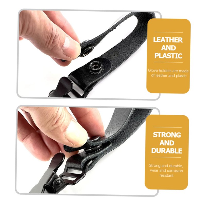 Sosoport 2pcs Anti-lost Glove Clip for and Photographers Ergonomic Mitten