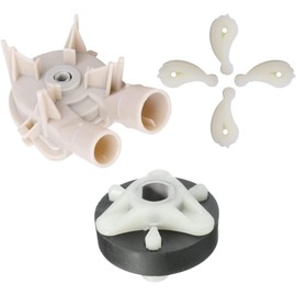 3363394 & 80040 & 285753A Washer Drain Pump & Motor Coupling and Agitator Dogs