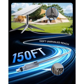 150FT/46M Starlink Gen  2 Cable – Waterproof Replacement Extension Cord for Gen 2 Standard Kit, High‑Speed Durable Gray Line for Rectangular Satellite V2