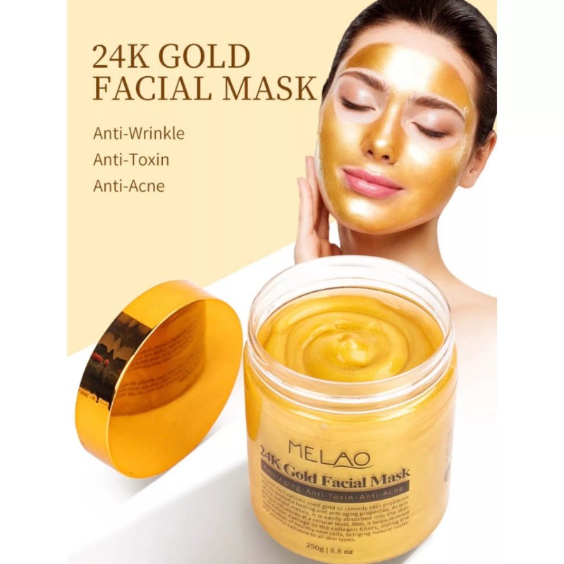 MELAO 24k Gold Facial Mask . Anti-Aging Anti-Toxin Anti-Acne HomeSelf