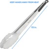 Kona Premium Stainless-Steel Locking Grill Tongs [Set of 2] 18