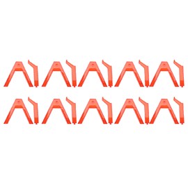 10pcs Action Figure Display Stand Multipurpose Plastic Flexible Figure Holder Base for SD BB HG 1/144 Scale Translucent Red