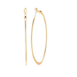 90mm Gold Large Hoop Earrings For Womens Girls Stainless Steel Big Huggie Hoops Hypoallergenic for Sensitive Ears Fashion Jewelry