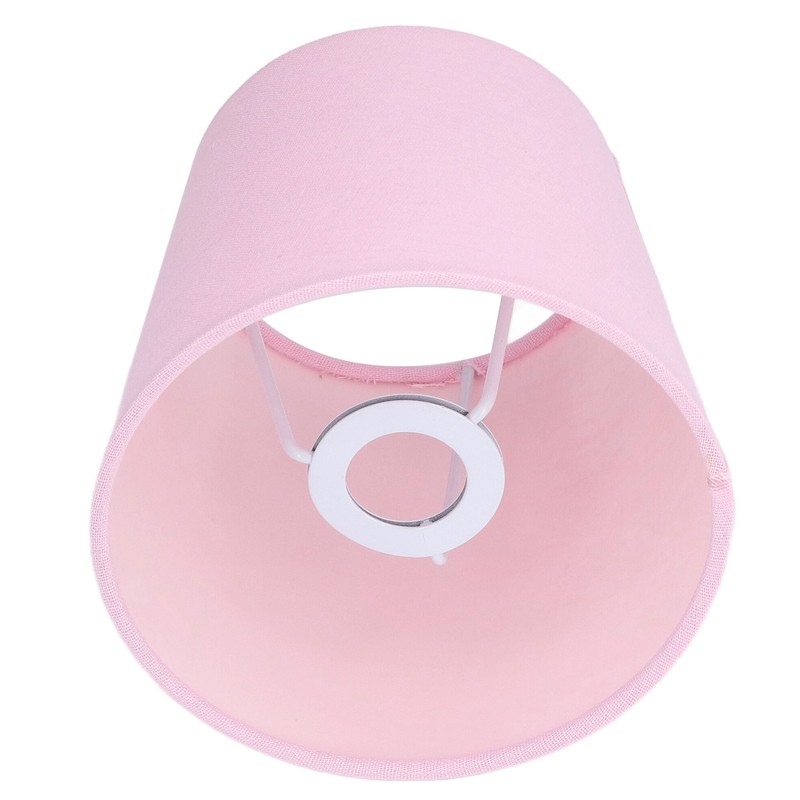 3PCS E14 Lampshade Fabric Ceiling Lamp Shade Exquisite Pink Wall