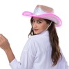Light Up Disco Cowgirl Hat, Holographic Space Cowboy Hat, Led