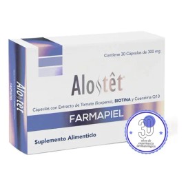 Biotina Alostet Suplemento Anticaída Crecimiento del Cabello                                                                                          