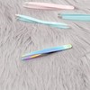 T4B ILU Professional Eyebrow Tweezers Stainless Steel 1pc (Rainbow)