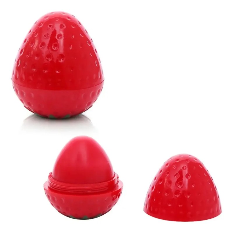 Balsamo Para Labios Forma De Fresa Mayoreo Lip Balm