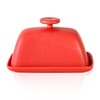 Yundu Ceramics Butter Dish with Lid for Countertop,Butter Keeper Container,
