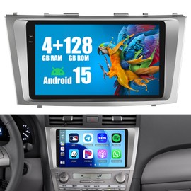 【Fit J-B-L】 4+128G Radio for Toyota Camry 2006-2011, 9" Touch Screen for Camry Bluetooth Radio with Wireless CarPlay, 5GHz WiFi, Bluetooth 5.0, EQ, GPS Navigation, 1280 * 720, Backup Camera