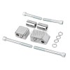 Unbranded Chrome 1-1/4'' Driver Floorboard Spacer Extension Kit For Harley