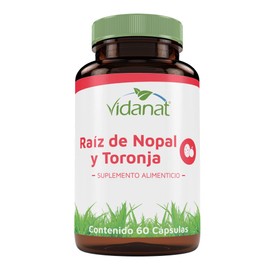 Raíz de Nopal y Raíz de Toronja 60 Cápsulas Vidanat