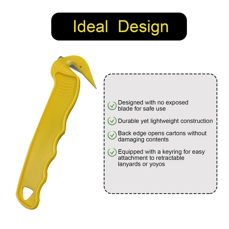 FunnAura 5 Pcs Box Cutter for Work, Utility Warehouse Box