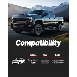 EVIL ENERGY 2.5" Front Leveling Lift Kit Compatible with 2005-2023 Ford F250 F350 Super Duty 4WD, 2.5 inch Front Suspension Strut Spacers with Shock Mount Extenders Black