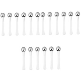 FOMIYES Eye Serum Applicator 18 Pcs Eye Cream Tools Massaging Rod Roller Eye Roller Ball Eye Cream Applicator Tool Kit under Eye Cream Household Eye Massager White Metal Face Rolling Rod