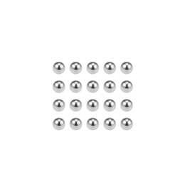 sourcing map Pack of 50 Precision Balls 1/4 Inch Fixed Chrome Steel G10 for Ball Bearings Key Ring Wheel