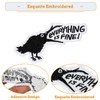 XMJY Funny Crow Iron On Patch - Everything is Fine