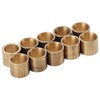 10pcs/Set Brass Cue Tip Snooker Billiard Cue Copper Ferrules Repair