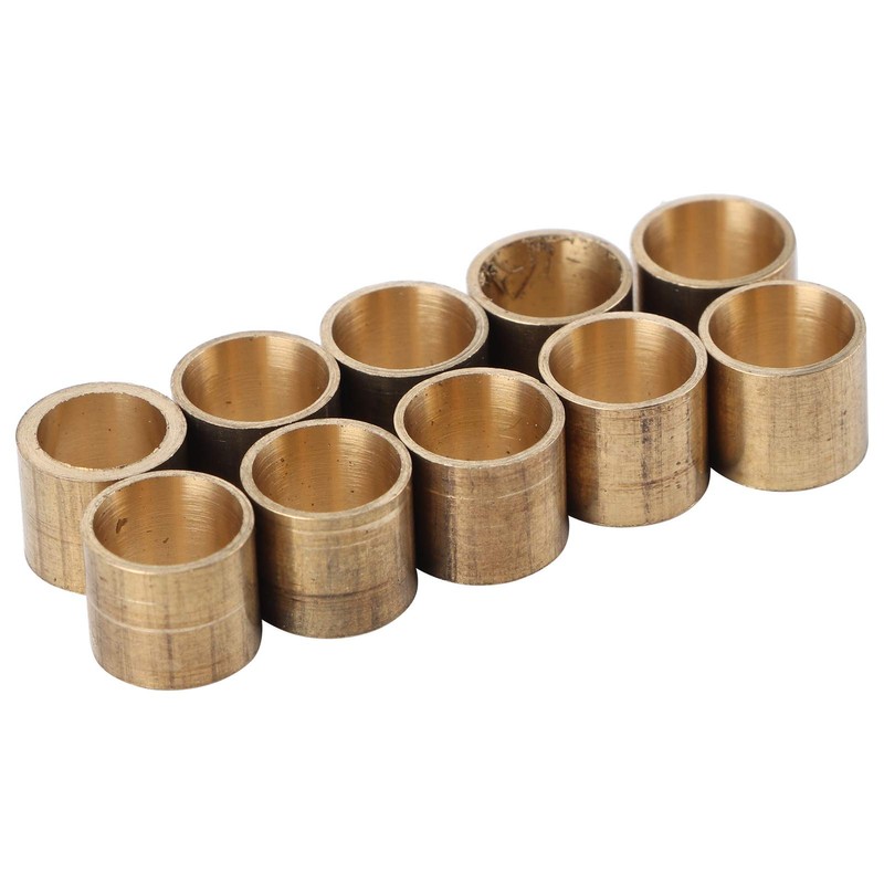 10pcs/Set Brass Cue Tip Snooker Billiard Cue Copper Ferrules Repair