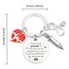 Gladsico Nurse Keychain – Stainless Steel Engraved Key Ring with