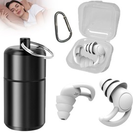 Yesmoyhe Silikon Ohrstöpsel, 2 Paar Gehörschutz Ohrstöpsel, Earplugs für Schlafen, Ohrstöpsel Noise Cancelling, Ohrstöpsel Motorrad, zum Lärm Reduktion, Seitenschläfer, Schnarchen (mit Tragbar Box)