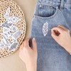 Flower Water Soluble Embroidery Patterns, 85 Pcs A-Z Alphabet Stick