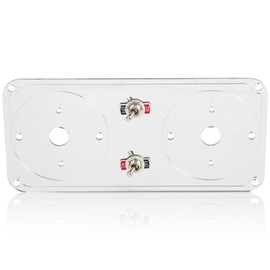 motoparty Dome Lights Plate fits for Peterbilt 379 389, Mirror Light Plate with Light Switch and Soft LED Light