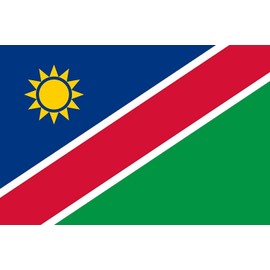 SHATCHI Namibia Large 5x3Ft National Flag Premium Quality with Metal Eyelets Namibian Supporter Fans Event Football Decoration Party Accessory Rugby Sports, Polyester