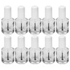 Karlash Premium Empty Polish Bottle Clear + Brush + Mixing