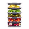 Rubbermaid Brilliance - Recipiente para alimentos, 3.2 tazas, paquete de