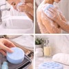 4 Pack Exfoliating Bath Sponges – Double-Sided Body Shower Scrubber