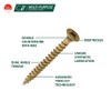 TIMCO C2 Strong-Fix Multi-Purpose Premium Countersunk Gold Woodscrews - 3.5