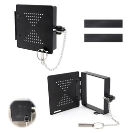 RV Bumper End Cap 2 Pack, Fits Standard 4 inch Square Bumpers, Secure Sewer Hose Storage, Camper Trailer Accessories (Black)