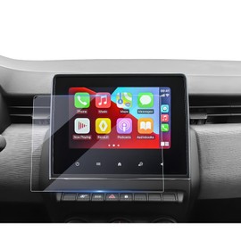 LUWU Pack of 2 Compatible with Renault Clio 5 / Captur 2 / Arkana/Zoe 2020-2024 2025 Navigation Screen Protector 7 Inch Nano Screen Protector 6H Scratch-Resistant Clio mk5 Captur 2 Easy Link GPS
