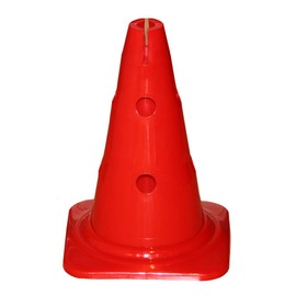 Agility Dog Sports Multi Purpose Cone with Holes, 30 cm, Red