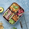 Smash Stainless Steel Bento Lunch Box, 5 Compartments, Black 40041