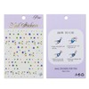 JMEOWIO 3D Nagelsticker Bunte Blume Nail Art Sticker Selbstklebend Nagelaufkleber