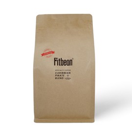 Fitbean Premium Pirate of the Caribbean Blend Coffee Beans (Beans, 15.9 oz (450 g), Home-Roasted, Deep Roasted Coffee 100% Arabica Caribbean Pirate Blend Coffee
