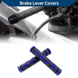 Hihaha 3/8" 10mm Universal Motorcycle Brake Lever Cover Non Slip Rubber Brake Lever Grip Sleeve for Motorcycle Scooter Bicycle Bike Blue 1 Pair