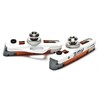 AWE® White Cassette Road Brake Blocks Grey/Orange/White 55mm
