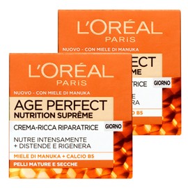 L'Oréal Paris Age Perfect Nutrition Suprême Tagescreme reparierende Gesichtscreme Formel mit Manuka-Honig und Calcium B5, nährende Wirkung, regenerierende Textur, reichhaltige Textur, reife und