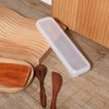 Utensil Holder for Lunch Box, 2 Pcs Clear Utensil Case