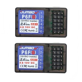 DUMBORC P6FG 2.4G 6 Channel Receiver Built-in Gyro for RC Car Boat Used for DUMBORC X4 X6 Transmitter