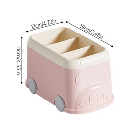 Aipeeo Pen Holder, Pen Organiser, Pen Holder Desk, School Bus Shape, Large Capacity, Can Hold Pens, Stapler, Ruler and Other Stationery